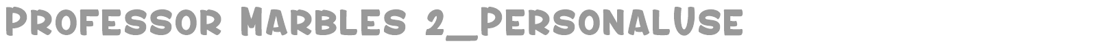 Professor Marbles font preview